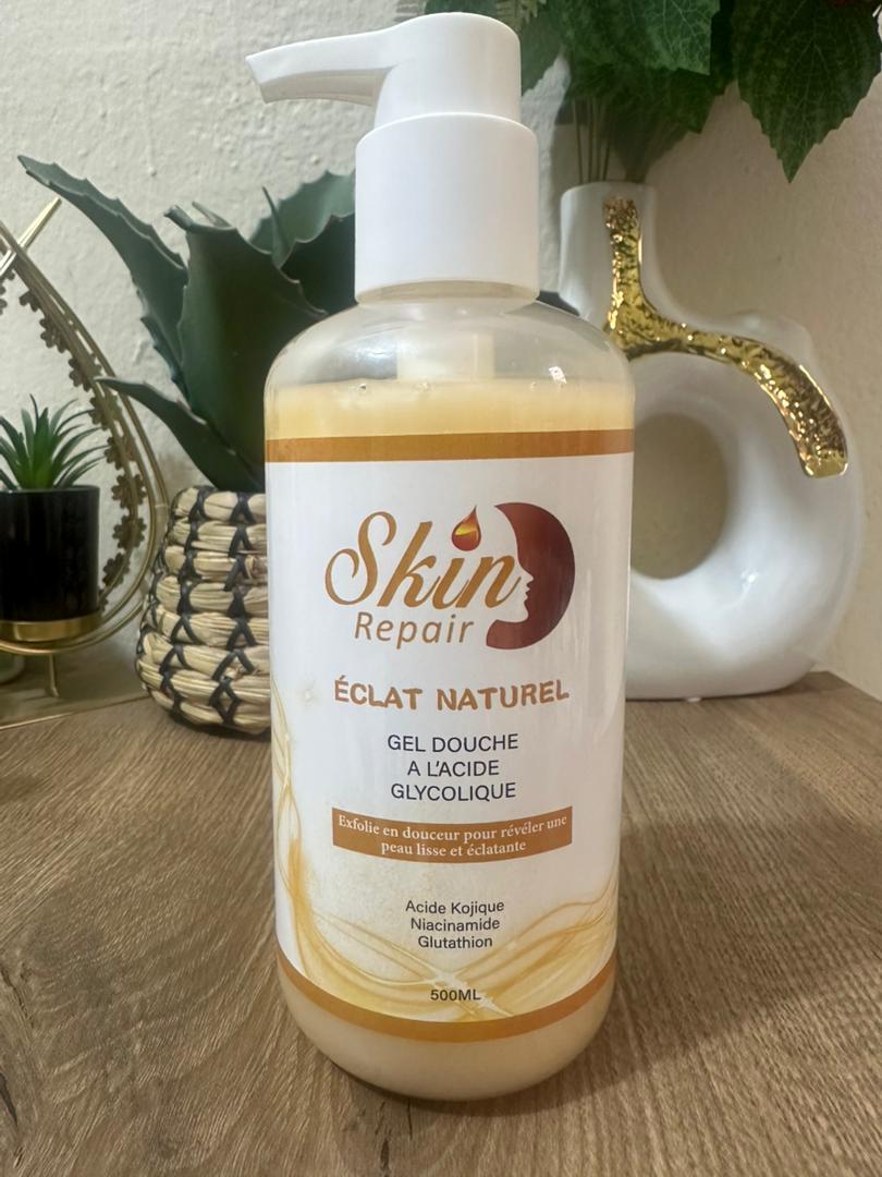 Éclat Naturel - Gel Douche à l'Acide Glycolique