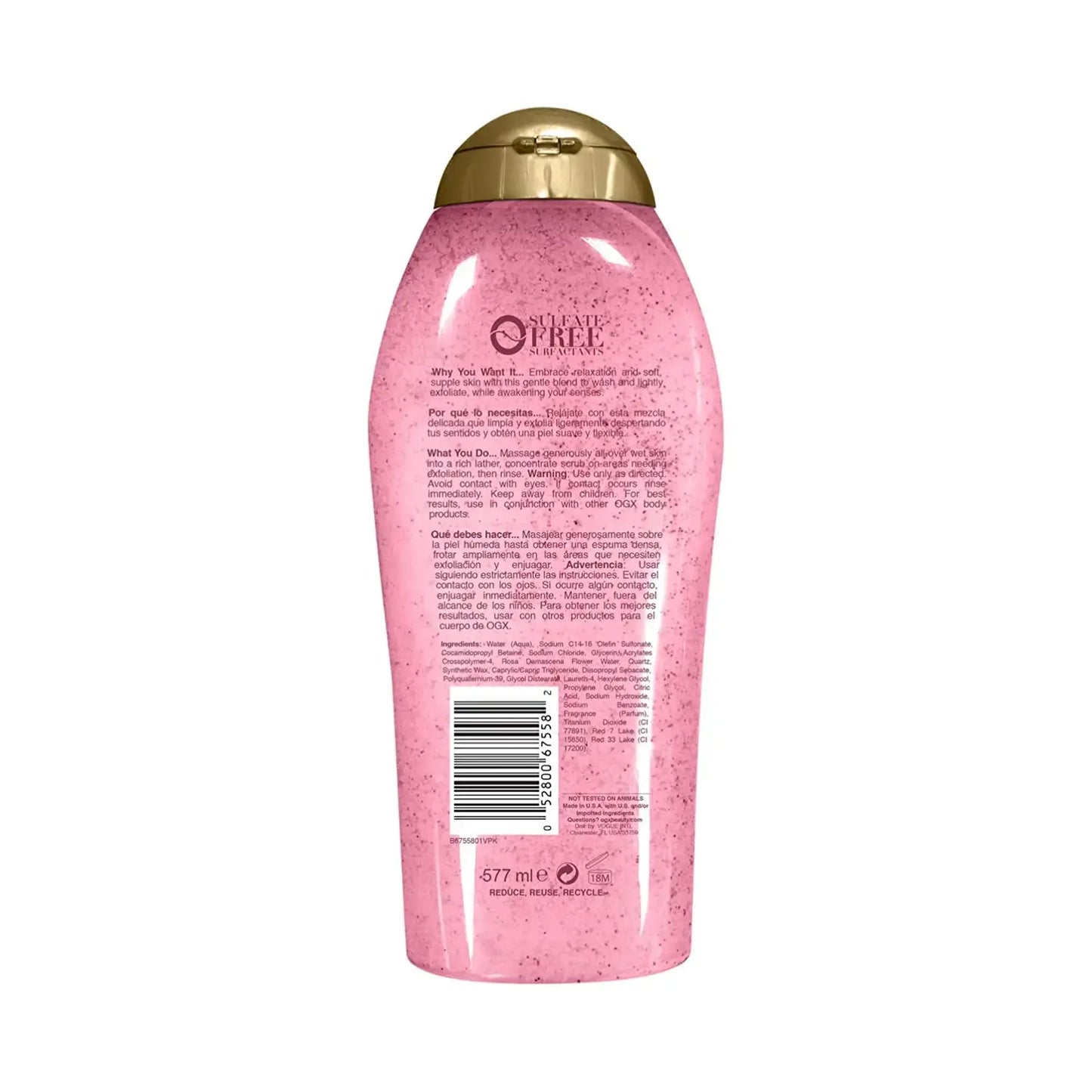 Sensitive + Rose Water & Pink Sea Salt Scrub & Wash