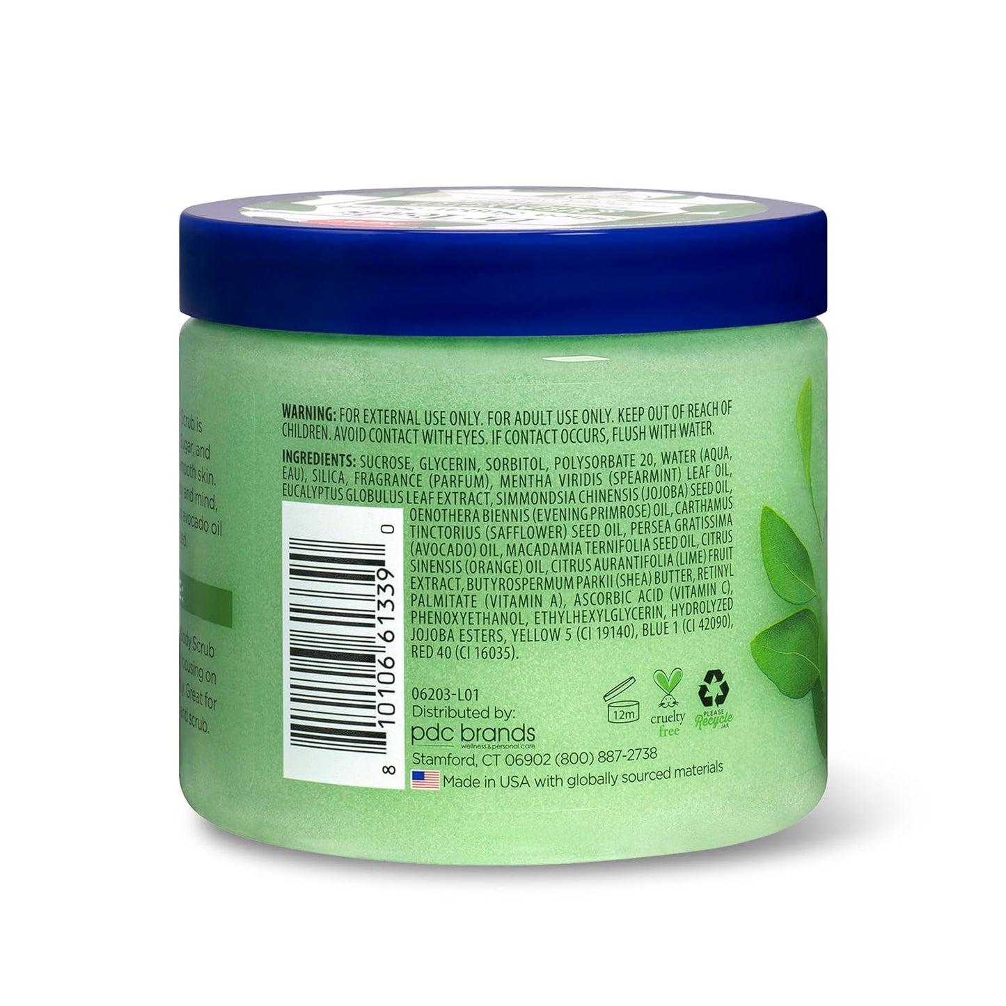 Dr Teal's Shea Sugar Scrub, Eucalyptus & Spearmint Essential Oils