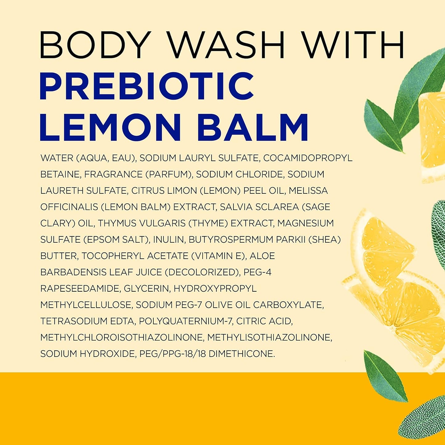 Dr Teal's Body Wash with Prebiotic Lemon Balm and Essential Oil Blend