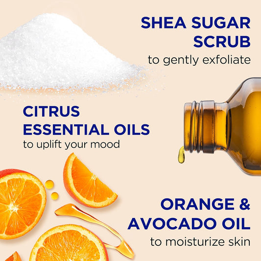 Dr Teal's Shea Sugar Body Scrub, Citrus with Essential Oils & Vitamin C