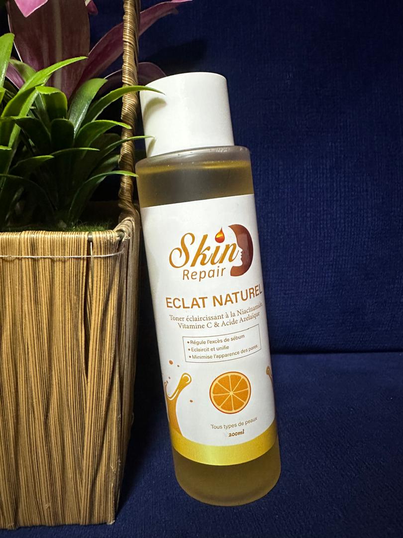 Éclat Naturel - Toner Éclaircissant à la Niacinamide, Vitamine C et Acide Azélaique