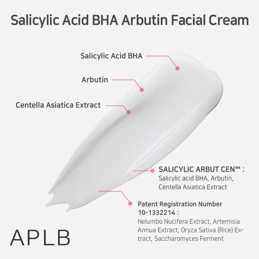 Salicylic Acid BHA Arbutin Facial Cream