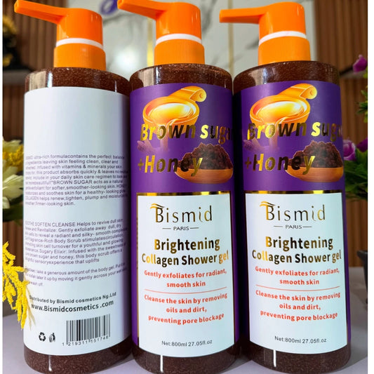 Brown Sugar + Honey Brightening Collagen Shower Bath Gel