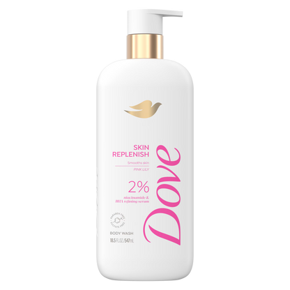 Skin Replenish Serum Body Wash with smoothing BHA