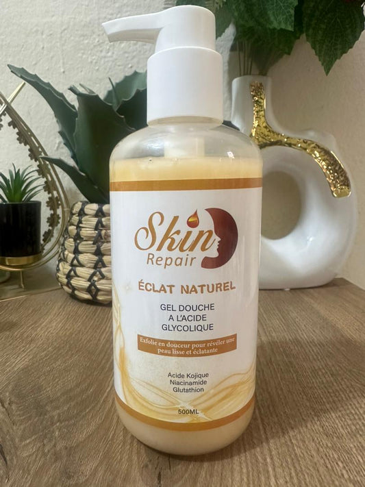 Éclat Naturel - Gel Douche à l'Acide Glycolique