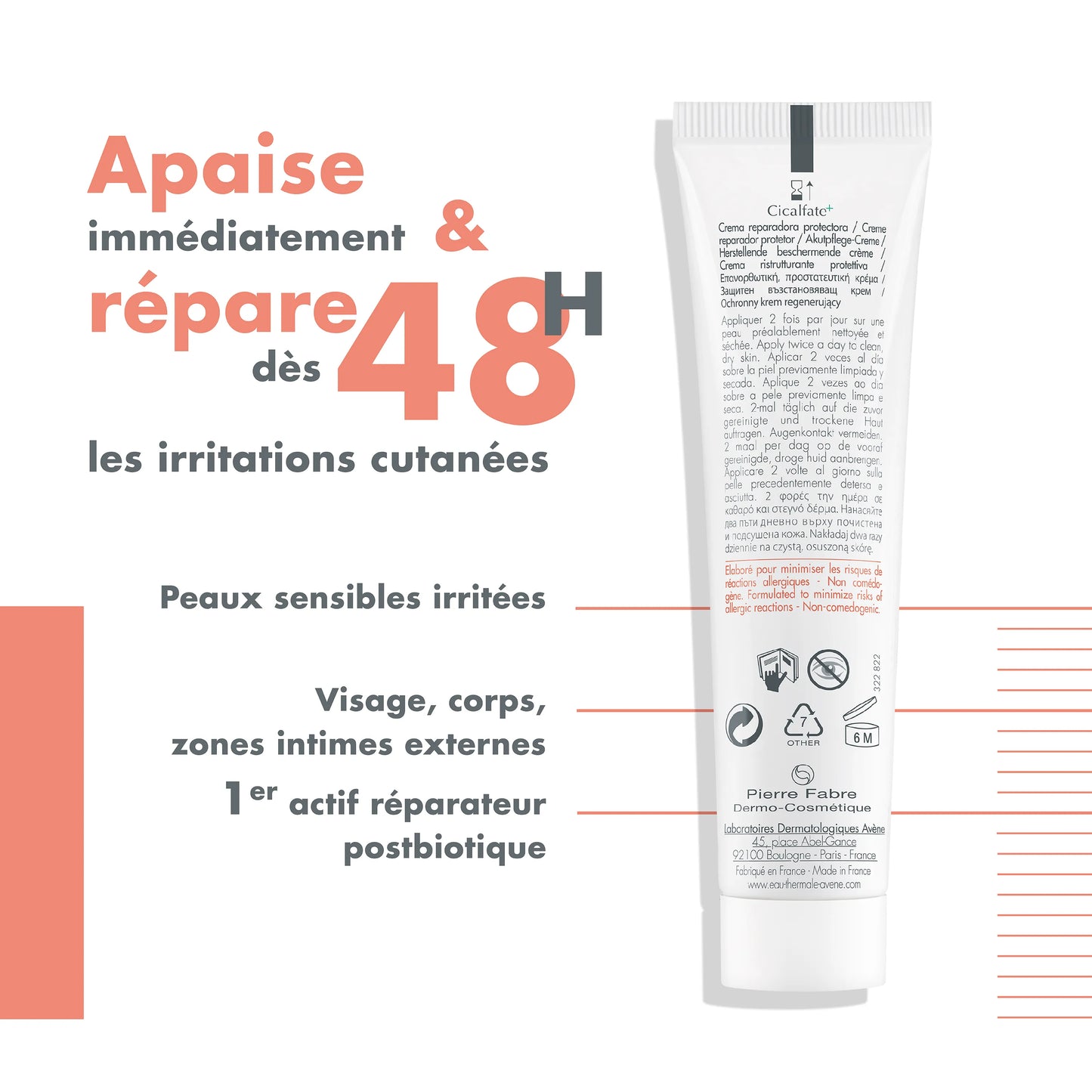 Cicalfate+ Crème Réparatrice Protectrice