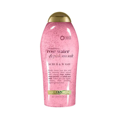 Sensitive + Rose Water & Pink Sea Salt Scrub & Wash