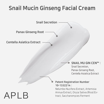 Snail Mucin Ginseng Facial Cream