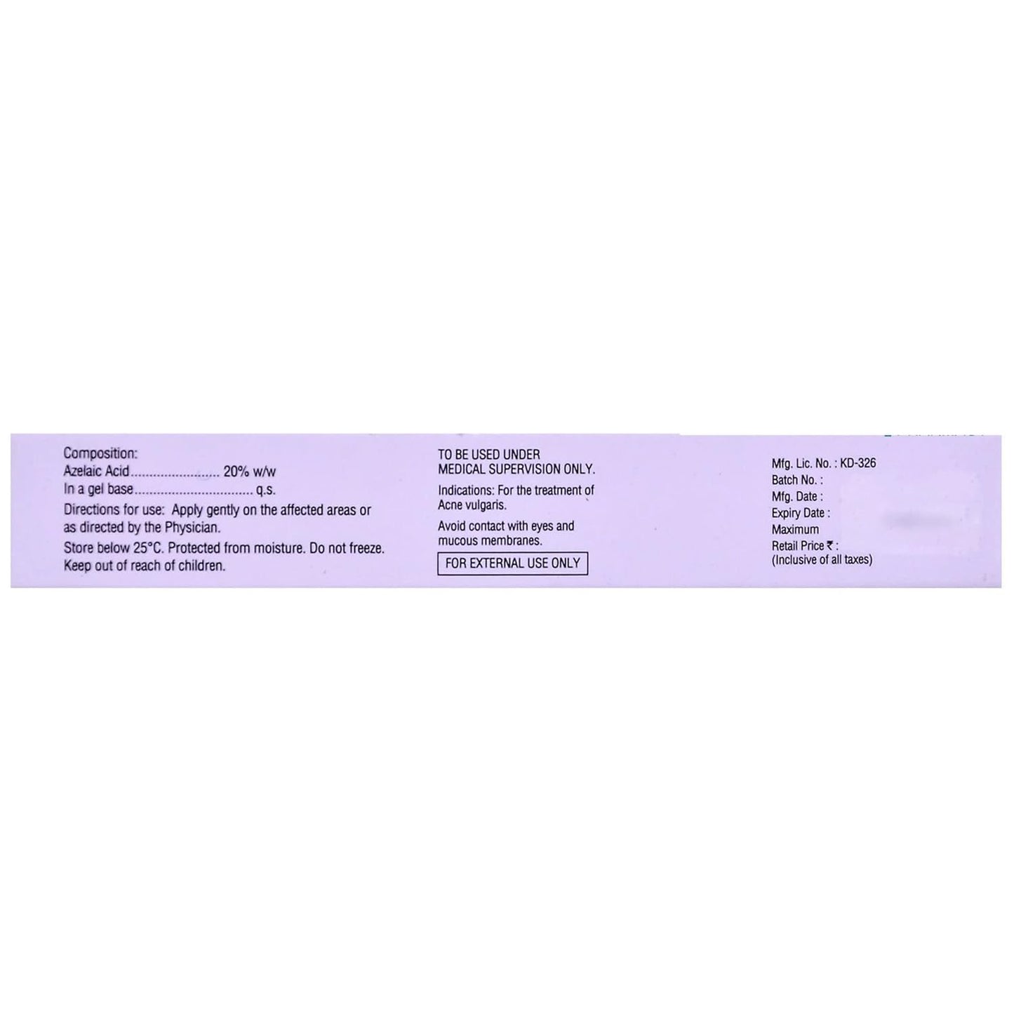 Ezanic Azelaic Acid 20% Gel