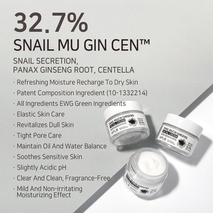 Snail Mucin Ginseng Facial Cream