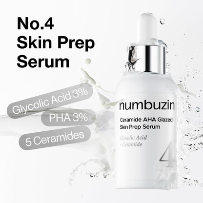 No.4 Ceramide AHA Glazed Skin Prep Serum