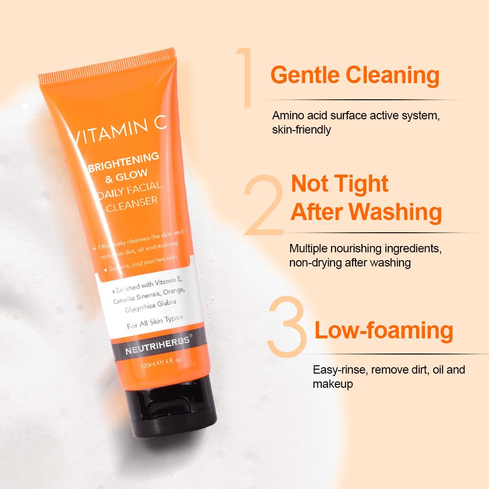 Vitamin C Brightening & Glow Daily Facial Cleanser