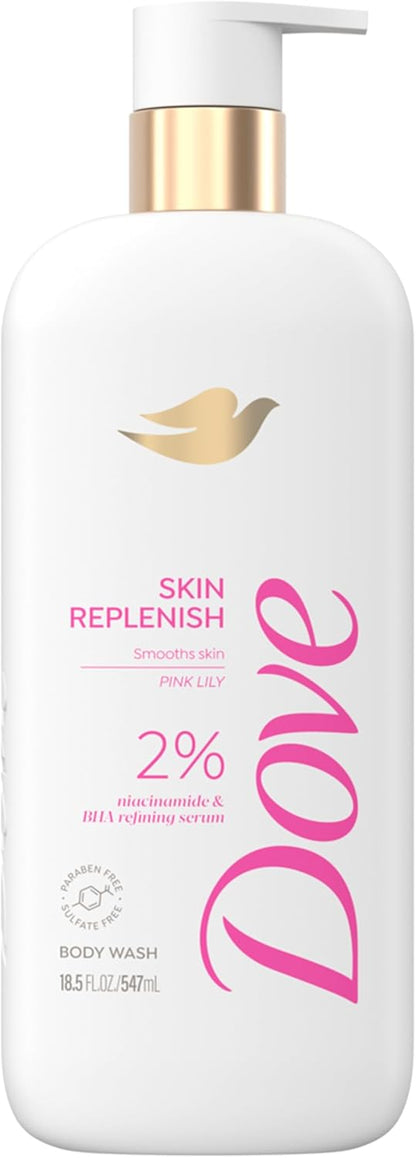 Skin Replenish Serum Body Wash with smoothing BHA