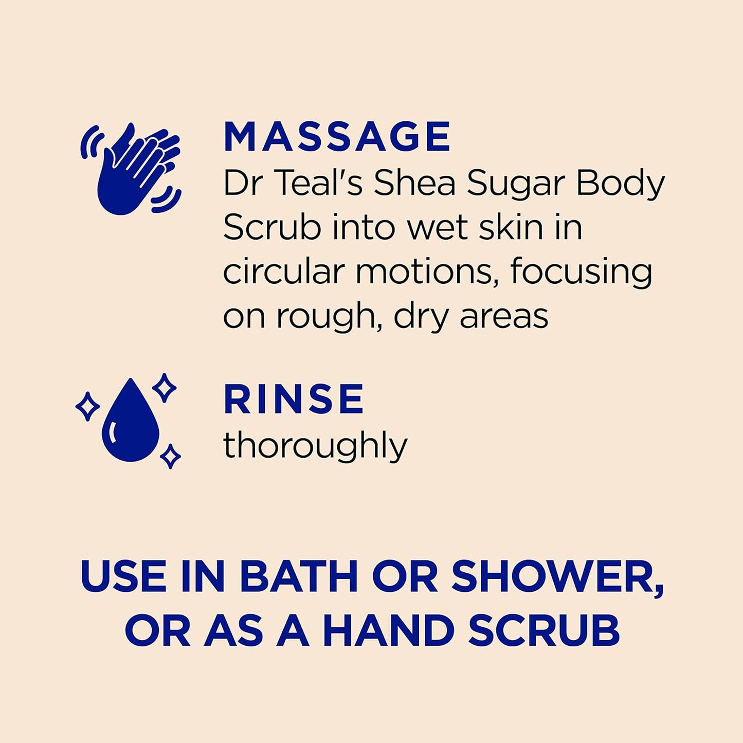 Dr Teal's Shea Sugar Body Scrub, Citrus with Essential Oils & Vitamin C