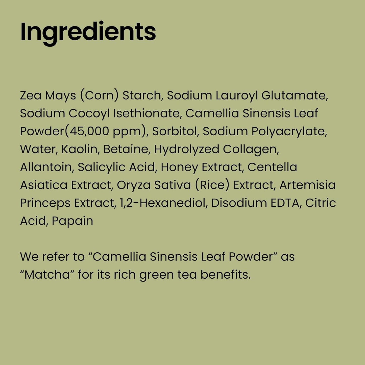 Fresh Matcha Pack Cleansing Powder