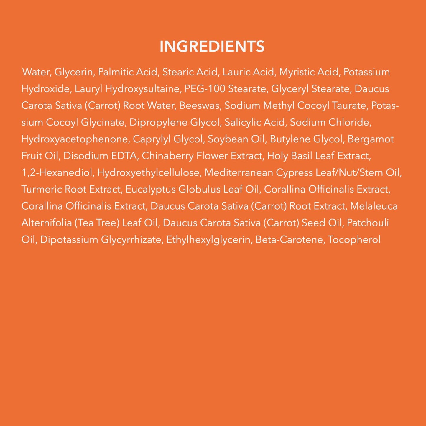 Carrotene Clarifying Foam Cleanser