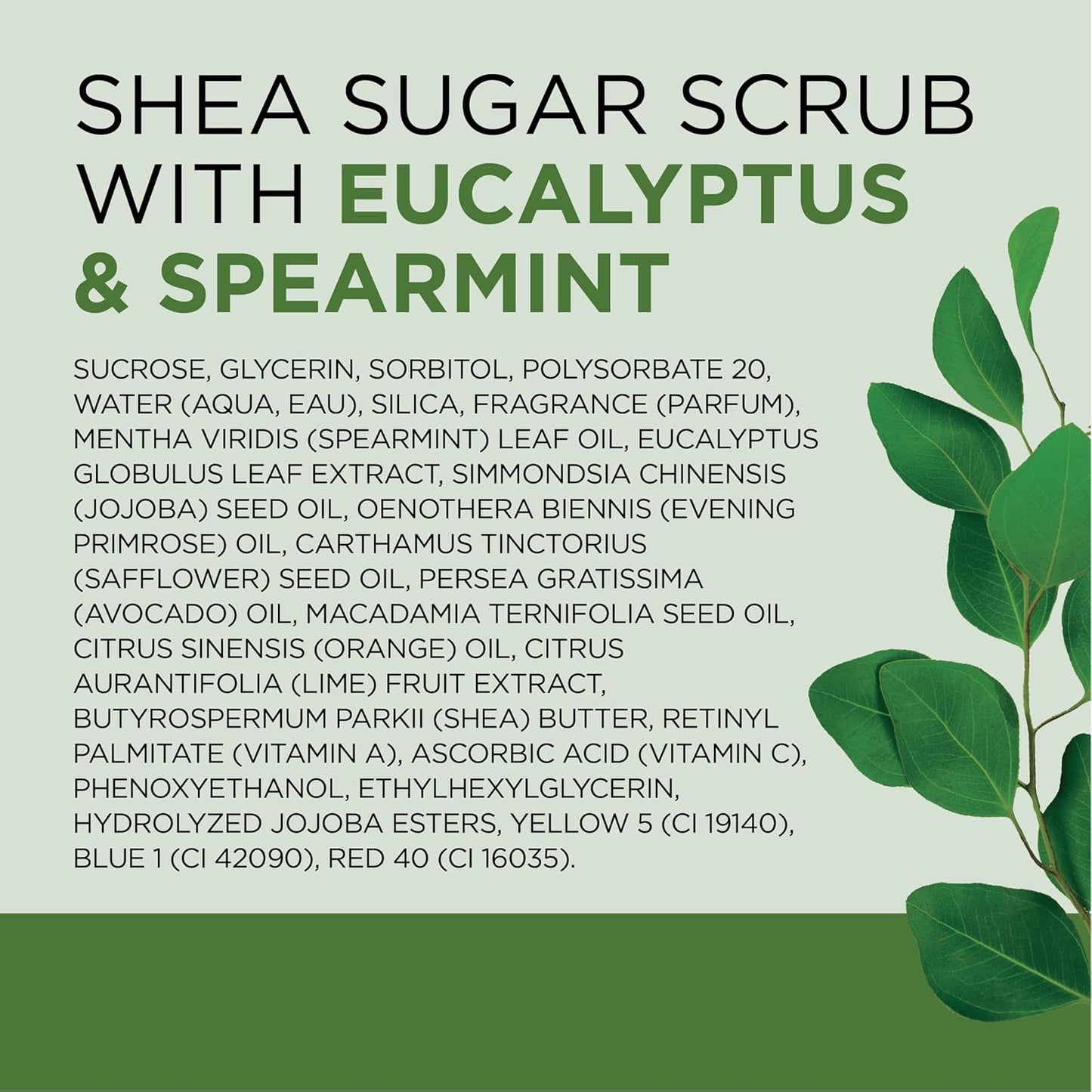 Dr Teal's Shea Sugar Scrub, Eucalyptus & Spearmint Essential Oils