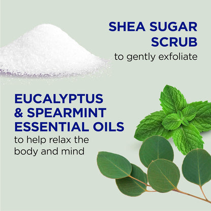 Dr Teal's Shea Sugar Scrub, Eucalyptus & Spearmint Essential Oils