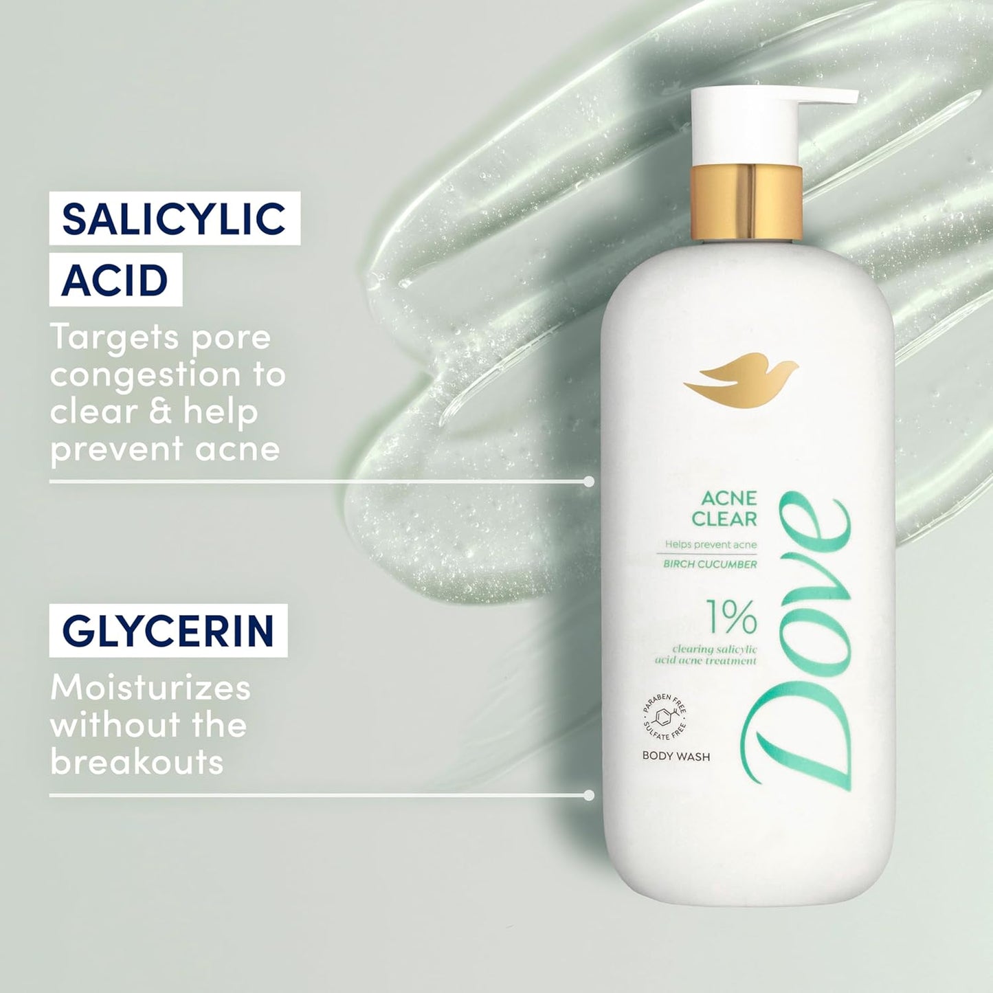 Acne Clear Serum Body Wash with clearing Salicylic Acid