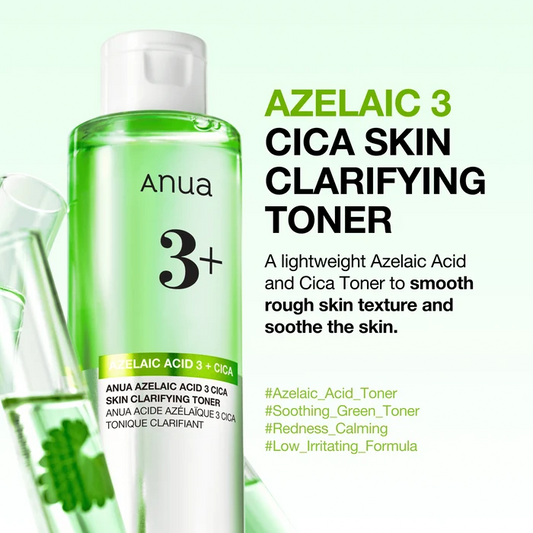 Azelaic 3 Cica – Toner clarifiant à l’acide azélaïque