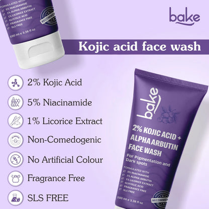 Kojic Acid + Alpha Arbutin Face wash