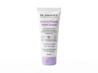 Dr. Sakhiya’s – Crème de Nuit Anti-Acné & Boutons