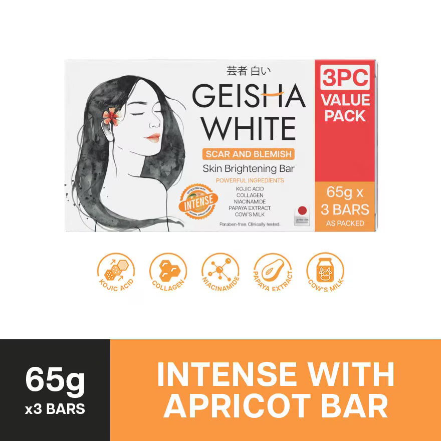 Scar & Blemish Skin Brightening Bar 3x65g - Intense