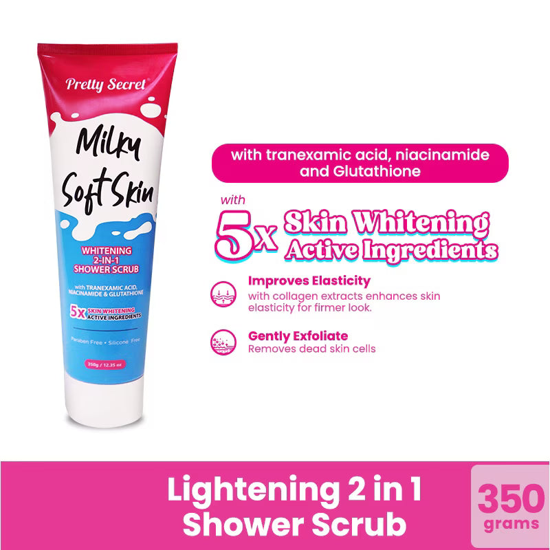 Milky Soft Skin Whitening 2in1 Shower Scrub