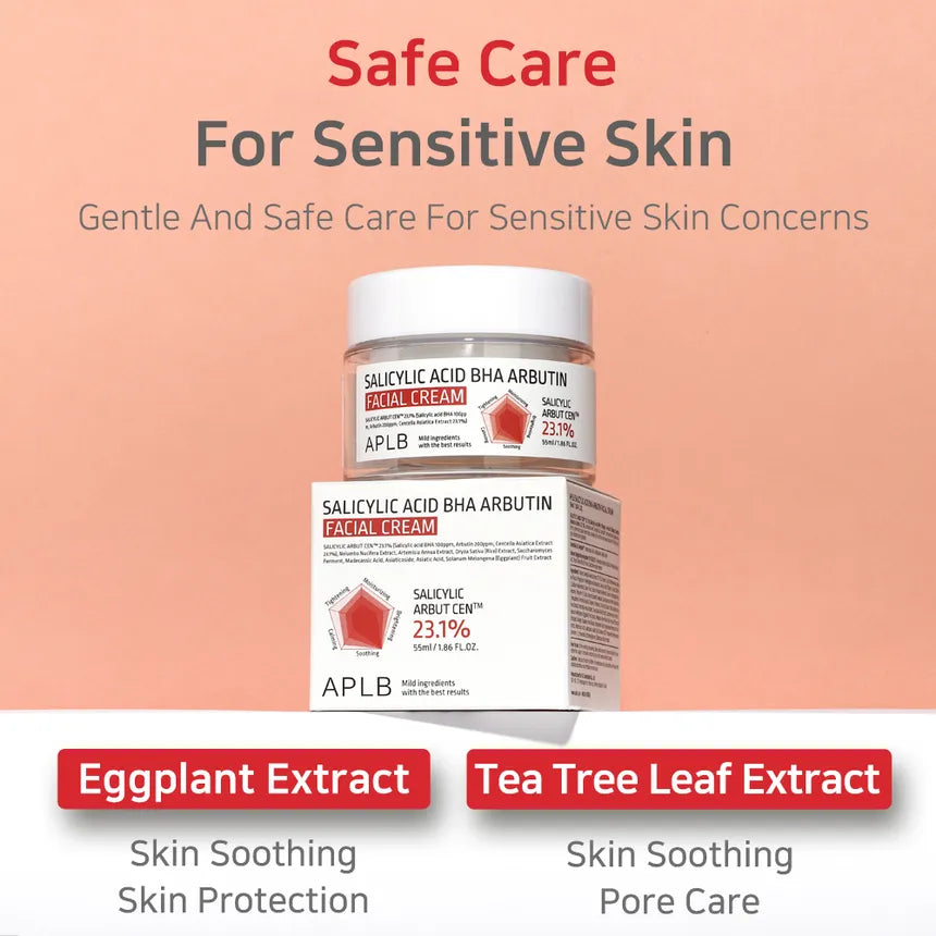 Salicylic Acid BHA Arbutin Facial Cream