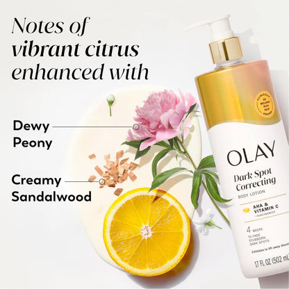 Olay Dark Spot Correcting Body Lotion with AHA, Vitamin C and Niacinamide