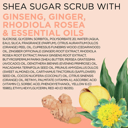 Dr Teal's Shea Sugar Body Scrub with Ginger, Ginseng & Essential Oil