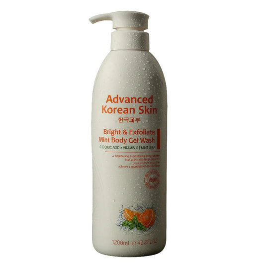Advanced Korean Skin Bright and Exfoliate Mint Body Gel Wash