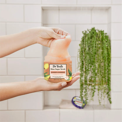 Dr Teal's Shea Sugar Body Scrub with Ginger, Ginseng & Essential Oil
