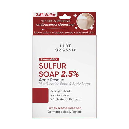 DermaPRO Sulfur Soap 2.5% Acne Rescue