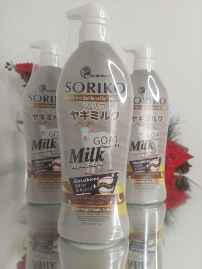 Soriko Goat Vitamin B3 Milk Alpha Arbutin Repair Overnight Lotion
